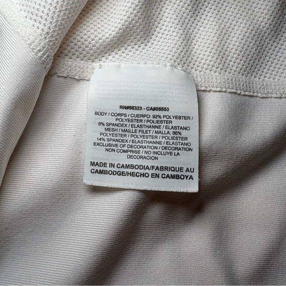 4/25$ Nike Dri-Fit Sleeveless Tank Top White with Pink Women’s Size Medium - Picture 4 of 6